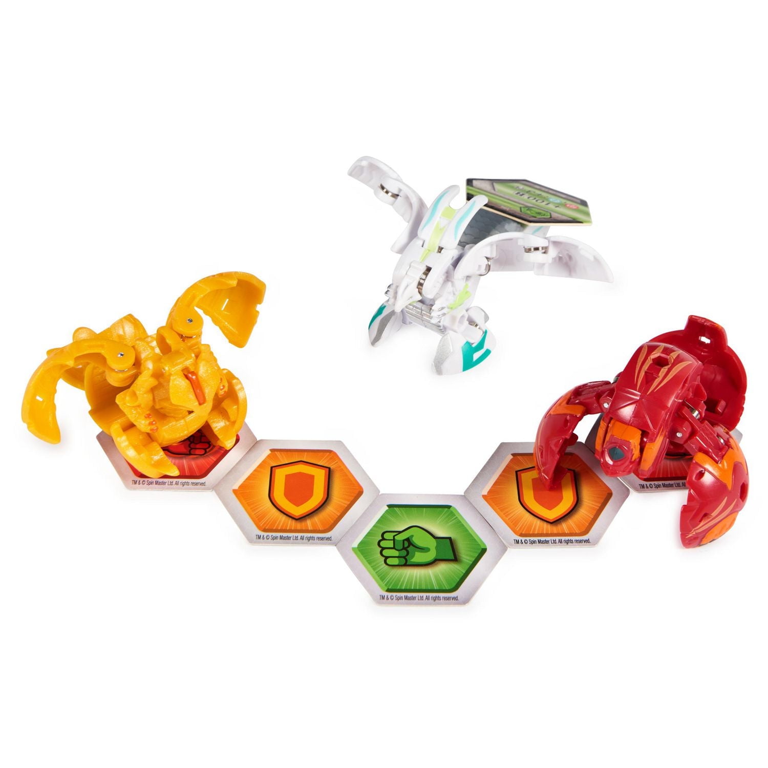 Bakugan Legends Starter 3-Pack, Sairus Ultra with Auxillataur and Cycloid, Collectible Action Figures, Ages 6 and Up