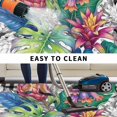 thumbnail image 5 of Tropical Plant Outdoor Rug for Patio/Deck/Porch, Non-Slip Large Area Rug 4 x 6 Ft, Summer Watercolor Botanical Palm Leaf Plaid Indoor Outdoor Rugs Washable Area Rugs, Camping Rug Carpet Runner, 5 of 8