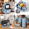 thumbnail image 5 of Yuyamidu Blue Star Print 17 Inch School Backpack 4Pcs Set for Kids Ages 6-12 Elementary Middle School Bookbag with Lunch Box Pencil Case Water Bottle Bag, 5 of 7