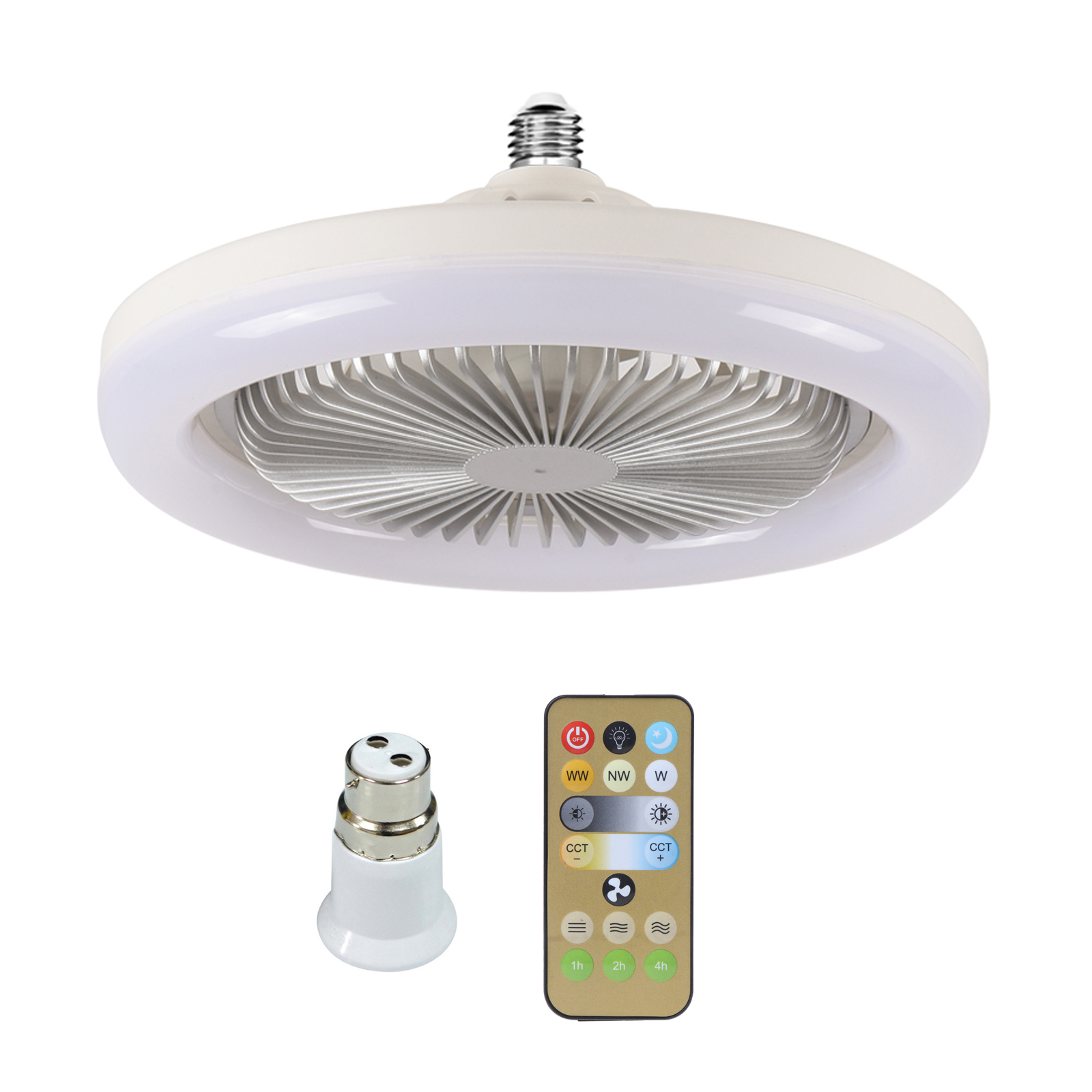 30W LED Lamp E27 Ceiling Fan with Remote Control AC86V265V for Bedroom