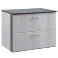 thumbnail image 1 of Forward Furniture Allure 36" Locking Lateral File Cabinet - 2 Hanging File Drawers - Matches Desk Height - Commercial Grade - Two Stormy Gray/Ashwood White, 1 of 4