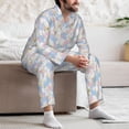 thumbnail image 7 of Goofa Orchids Flowers for 2-piece Loungewear Set Men’s Sleepwear Set Soft PJs Cozy loungewear Comfy Sleep Set Winter Pajamas-X-Large, 7 of 7