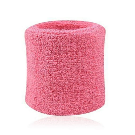 Naierhg 2Pcs Sports Wristband Solid Color Absorbent Cotton Breathable Quick Dry Sweatband for Tennis