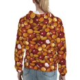 thumbnail image 7 of Sikiie Almond Nuts Women's Casual Hoodies Long Sleeve Lightweight Pullover Tops Loose Sweatshirt-Medium, 7 of 7