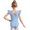 Light Blue, variant on Gymnastics Leotards for Girls Bow Back Chiffon Ruffle Sleeve Ballet Dance Leotard for 2-11 Years