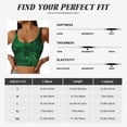 thumbnail image 6 of Lsque Green Leave Fern Printed Women'S Sports Bra, Compression, Moisture Wicking, High-Impact Sports Bra For Women,Supportive sports bra-XX-Large, 6 of 9