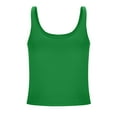 thumbnail image 3 of Yubnlvae Women's Fit Turtleneck Slim Sleeveless Solid Blouse Green L, 3 of 6