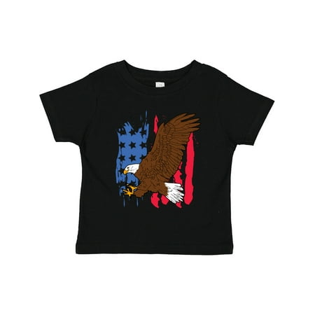 

Inktastic Eagle with American Flag Gift Toddler Boy or Toddler Girl T-Shirt