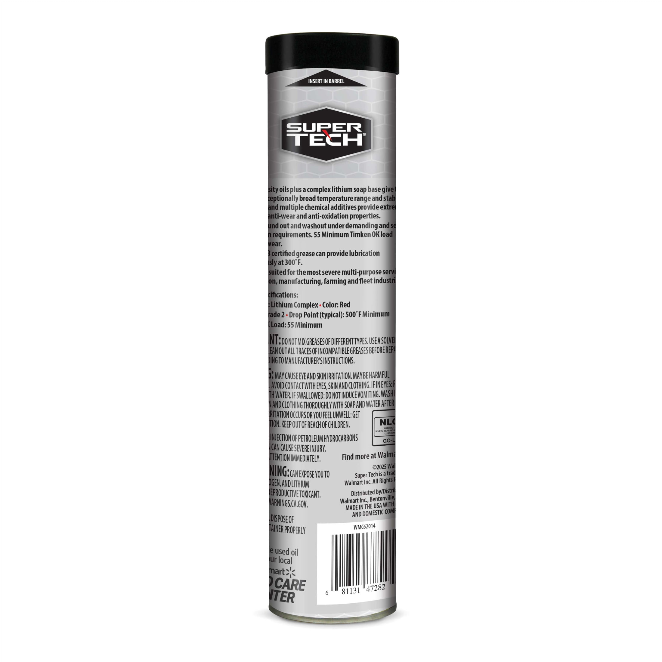 Super Tech Multi-Duty High-Temperature Grease for Extreme Pressure Applications, 14 oz Tube