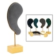 thumbnail image 4 of Organizador de soporte para pendientes, soporte de metal para pendientes, soporte de microfibra de metal Gris, 4 of 9