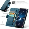 thumbnail image 2 of WWS-pour Samsung S24 Ultra Étui Portefeuille avec Porte-Cartes, Support RFID Blocage Fermeture Magnétique Antichoc Étui Protecteur en Cuir PU pour Samsung S24 Ultra Étui Portefeuille - Bleu, 2 of 4