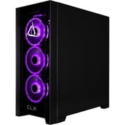 CLX SET Liquid Cooled Gaming Desktop Computer, AMD Ryzen 9 9900X3D 4.4GHz, 32GB RAM, 2TB SSD, NVIDIA GeForce RTX 5090 32GB, Windows 11 Home, Black