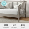 thumbnail image 3 of Martha Stewart Neely Twin Size Solid Wood Platform Daybed with Wooden Spindles and Slatted Foundation with No Box Spring Required in Gray, 3 of 11