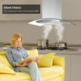 thumbnail image 4 of "Joeaonz 30"" Island Mount Range Hood, Stainless Steel, LED Bulbs, Easy-Clean Filters, 120V", 4 of 9