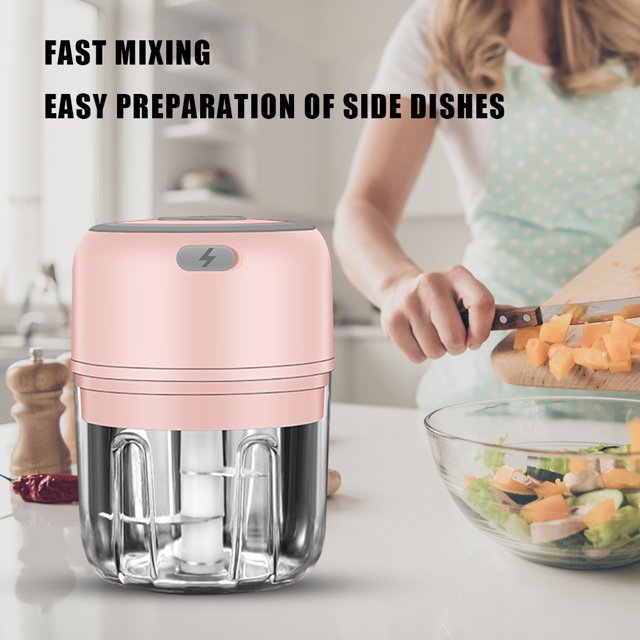 Picadora de alimentos de 100/250ML, procesador de alimentos potente, licuadoras, carga USB, utensilios de cocina