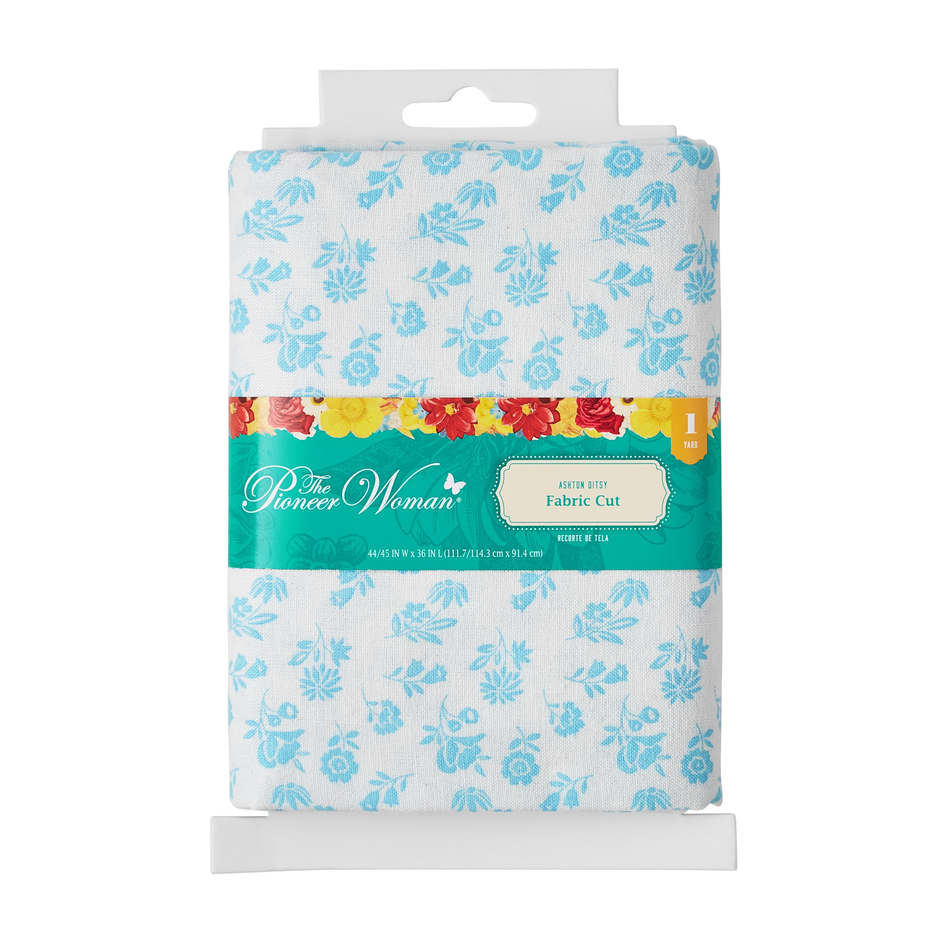 The Pioneer Woman 44' x 1 Yard Cotton Ashton Ditsy Fabric Precut, Multicolor