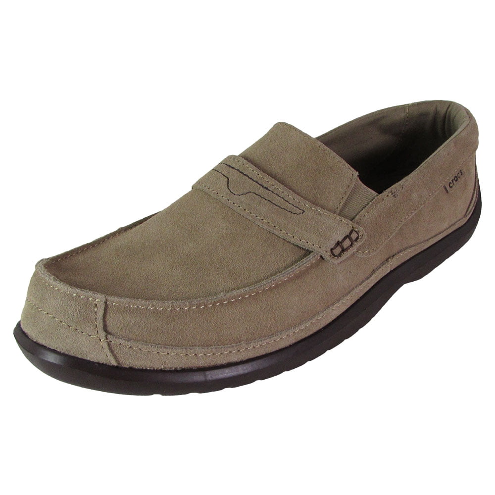 Crocs Mens Walu Suede Driver Slip On 