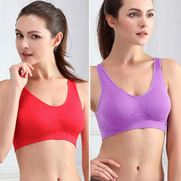 Details about   Underwear Sports Bra Fitness Yoga Seamless Breathable Brassiere Women's Clothing 