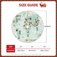 thumbnail image 2 of Rateoe World Travel Map Pattern Christmas Tree Skirt with Ties , Christmas Tree Decorations, Farmhouse Christmas Decor Xmas Holiday Decorations-30", 2 of 6