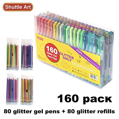 Gel Pens Adults Coloring Books, Glitter Gel Pens, Gel Pens Set