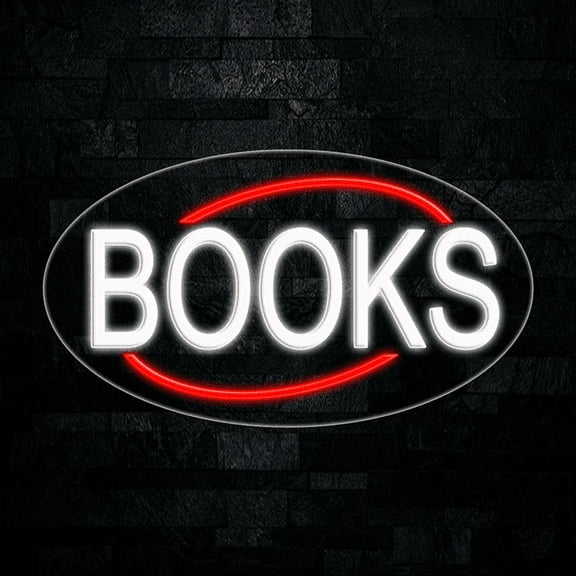 Books LED Neon Sign 28"L x 16"H #34157