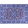 thumbnail image 1 of Ahgly Company Machine Washable Indoor Rectangle Persian Blue Traditional Area Rugs, 2' x 4', 1 of 4