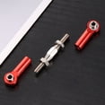 thumbnail image 4 of OULII Red Aluminum RC Car Rod Linkage Adjustable Turnbuckle Rods for 1/10 RC Car Upgrade 6Pcs 71mm, 4 of 4