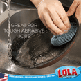 thumbnail image 3 of LOLA Jumbo Wire Mesh Scourer, Galvanized Steel, Heavy-Duty Cleaning - 2 Count, 3 of 6