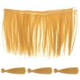 thumbnail image 5 of HONMEET 4pcs Colored Straight Synthetic Doll Wigs - Replacement Hair for Dolls and Crafts, and Easy to Style, 5 of 7
