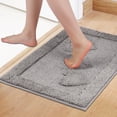 thumbnail image 2 of Unique Bargains Cute Heart Pattern Bath Rugs Mat Soft Absorbent Bath Rugs Grey 20" x 32", 2 of 7