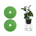 thumbnail image 1 of Green Color 2PCS Tree Cover Ring Weed Control Non Woven Degradable Tree Protection Weed Barrier Mat Landscape Fabric, 1 of 24