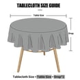 thumbnail image 3 of Table Cloth Rectangle Table Decoruhome Heavy Duty Vinyl Tablecloth Round Table Cloth Wipeable Floral Dining Table Cover Beige Polyester Antependium Clearance, 3 of 9