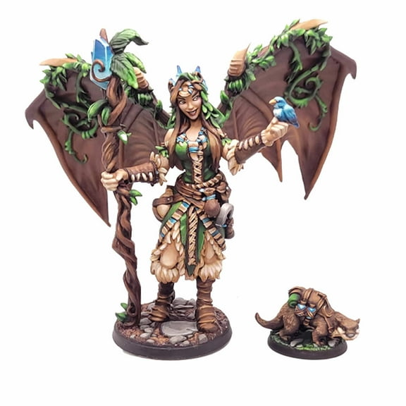 Druid Sophie with Ottley Miniature Figure 25mm Heroic Scale Reaper Bones USA Reaper Miniatures