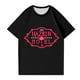 thumbnail image 4 of Hazbin Hotel Moda Casual Mujer Impreso de manga corta Cuello redondo Pullover Tops Negro/L, 4 of 6