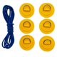 thumbnail image 1 of 6Pcs Durable Kayak Barco inflable Canoa D- Patch / Pad & Rope Set Amarillo Sunnimix Parche de anillo en D para kayak, 1 of 8