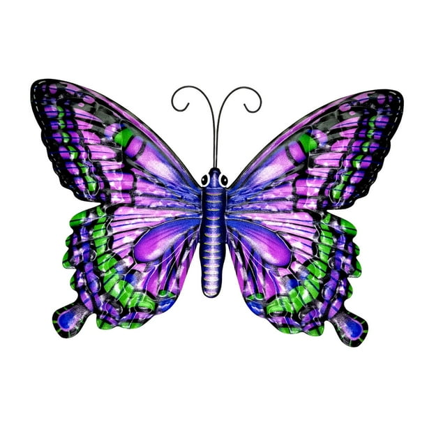 Mariposas, escultura artística de pared, decoración de mariposas de hierro forjado, decoración artística de pared de mariposa de Metal