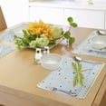 thumbnail image 4 of Ambesonne Dragonfly Place Mats Set of 4, Cartoon Theme, Standard Size, Lime Green Pale Blue, 4 of 6