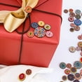 thumbnail image 2 of 100PCS Flower Buttons Fashion Vintage Wooden Decorative Buttons 2 Holes Buttons, 2 of 6