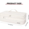 thumbnail image 4 of Portable Hair Tool Storage Organizer Bag, Double-Layer Travel Bag for One-Step Hair Dryer, Volumizer Hot Air Brush & Attachments, Bag Only, Quilted Beige, 4 of 14