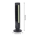 thumbnail image 3 of Summer Clearance!Tower Fans for Bedroom, Quiet Bladeless Standing Floor Fan, Energy Saving Quiet Cool Fan with 2 Speed, Summer Portable Standing Fans for Indoor Home Office (Black), 3 of 6
