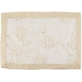 thumbnail image 3 of Fennco Styles Printed Snowflake & Ribbon Semi-Sheer Placemats 14" W x 20 L, Set of 4 - Gold Table Mats for Home, Dining Room, Banquets, Christmas and Special Events, 3 of 4