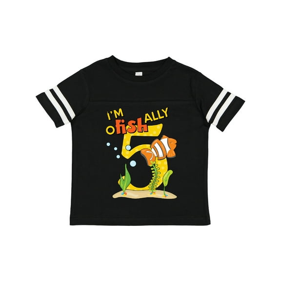 Inktastic I'm O-fish-ally Five Cute Clownfish Fifth Birthday Boys or Girls Toddler T-Shirt
