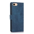 thumbnail image 3 of Nalacover Slim Wallet Case for iPhone 7/8/SE 2020/SE 2022, for Women Men, Embossed Pattern PU Leather Shockproof Magnetic Clasp Credit Card Slots Flip Kickstand Phone Case+Wrist Strap,Blue, 3 of 7