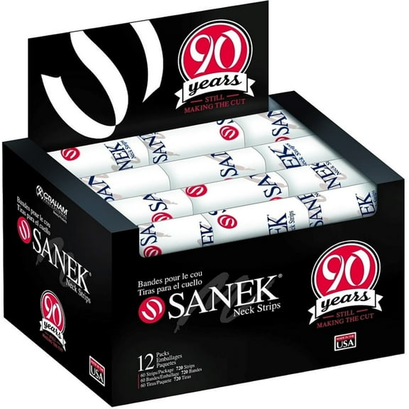 Sanek Display Neck Strips, 60 strips 2.