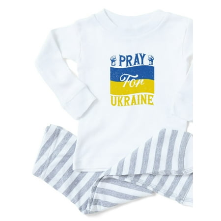 

CafePress - Pray For Ukraine Pajamas - Toddler Long Sleeve Pajama set