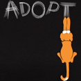 thumbnail image 3 of CafePress - Adopt Cats Rusty™ T Shirt - Women's Traditional Fit Dark T-Shirt, 3 of 4