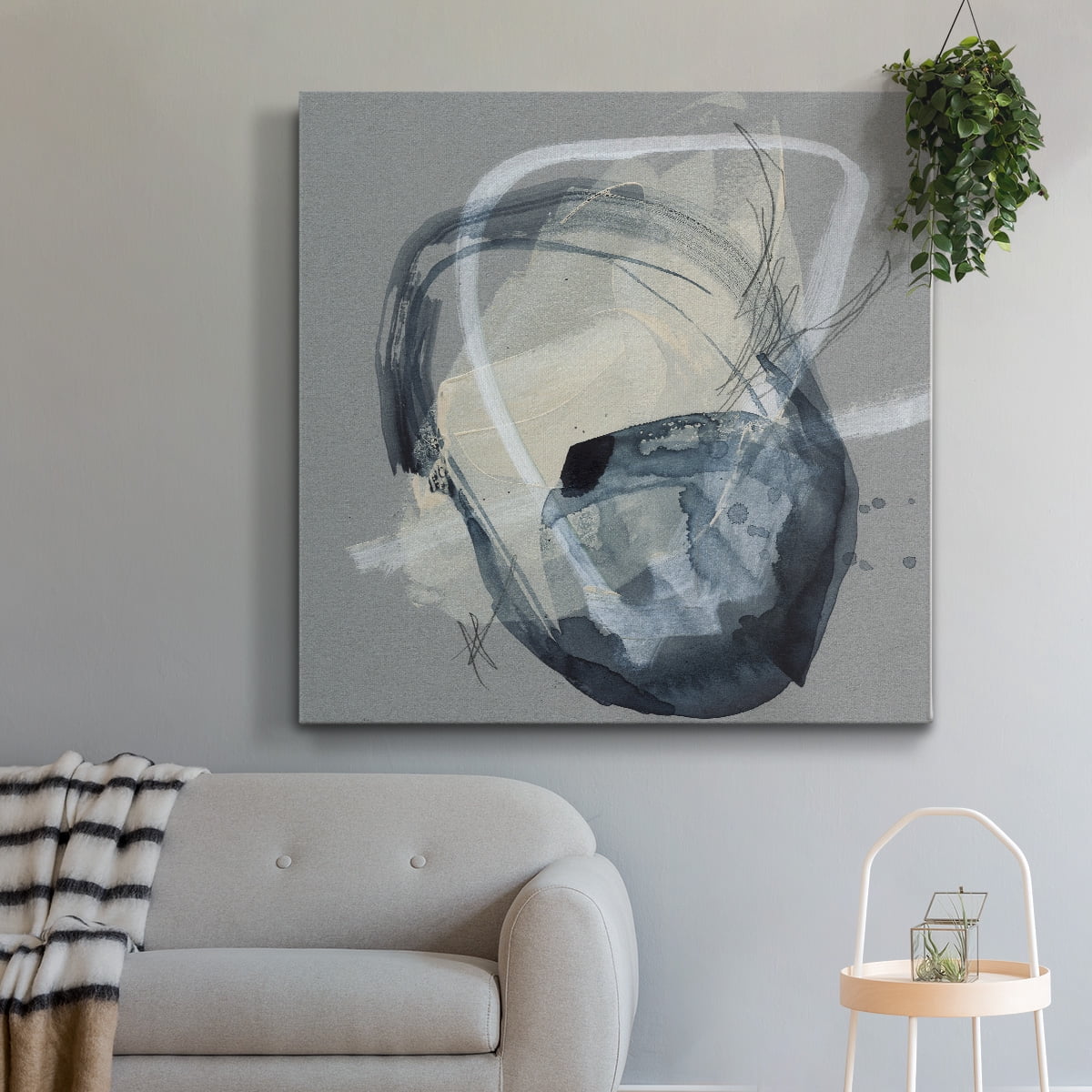 Wexford Home Tandem Loops I-Premium Gallery Wrapped Canvas, 16" x 16" - Ready to Hang