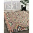 thumbnail image 2 of Ahgly Company Indoor Rectangle Contemporary Light French Beige Brown Southwestern Area Rugs, 7' x 9', 2 of 6