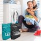 thumbnail image 3 of 2 Pcs Large Travel Laundry Bag Washable Waterproof Wet Dry Bag Dirty Clothes Bag Swimsuit Workout Bag for Gym Clothes Laundry Wet Clothes Swimming Pool Yoga College Dorm (Black+Grey), 3 of 5