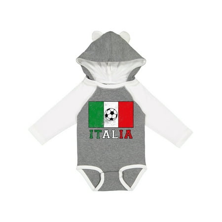 

Inktastic Italian Soccer Boys or Girls Long Sleeve Baby Bodysuit